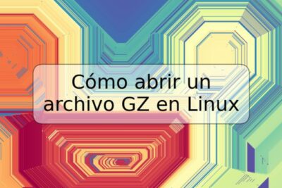 Cómo abrir un archivo GZ en Linux