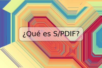 ¿Qué es S/PDIF?