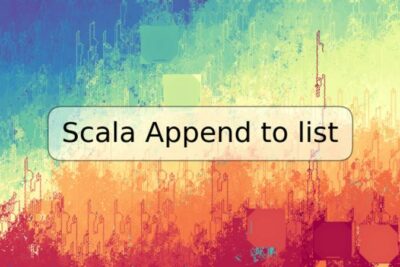 Scala Append to list