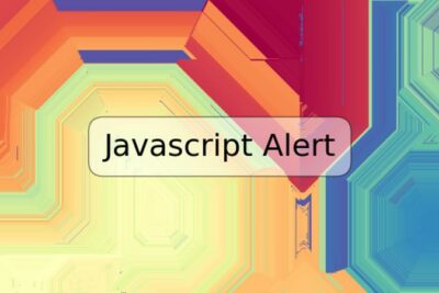 Javascript Alert