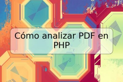Cómo analizar PDF en PHP
