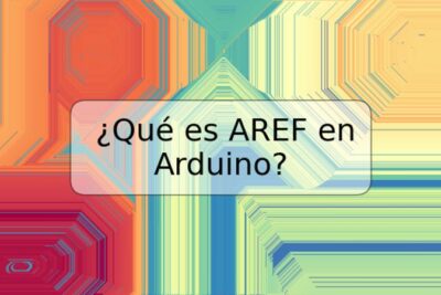 ¿Qué es AREF en Arduino?