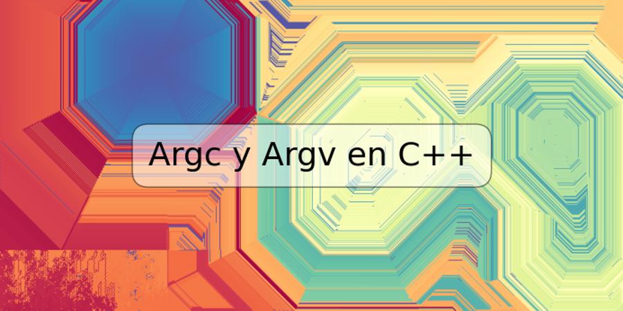 Argc y Argv en C++