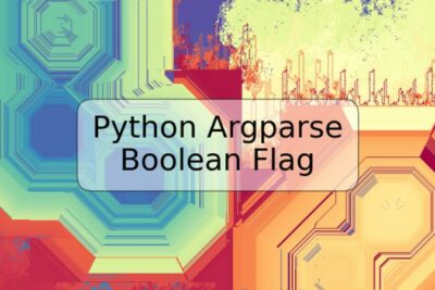 Python Argparse Boolean Flag
