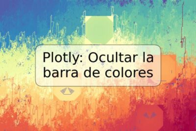Plotly: Ocultar la barra de colores