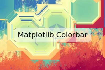 Matplotlib Colorbar