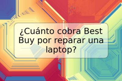 ¿Cuánto cobra Best Buy por reparar una laptop?