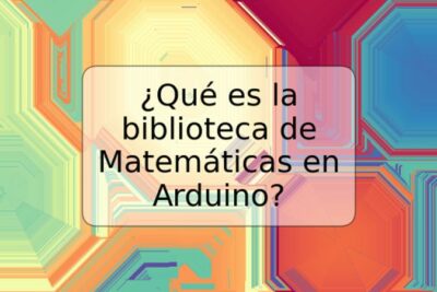 ¿Qué es la biblioteca de Matemáticas en Arduino?