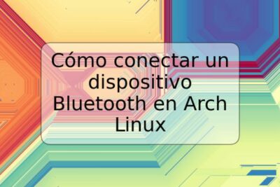 Cómo conectar un dispositivo Bluetooth en Arch Linux