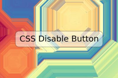 CSS Disable Button