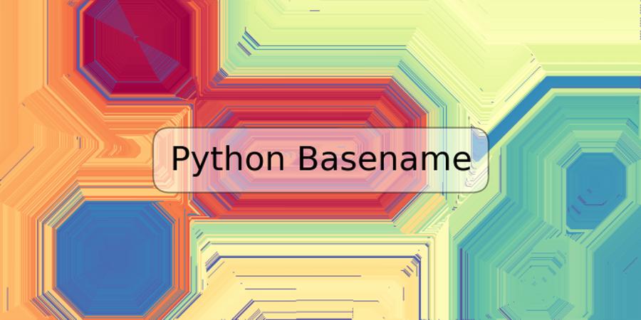 Python Basename