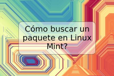 Cómo buscar un paquete en Linux Mint?
