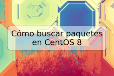 Cómo buscar paquetes en CentOS 8