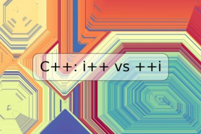 C++: i++ vs ++i