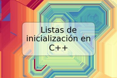 Listas de inicialización en C++