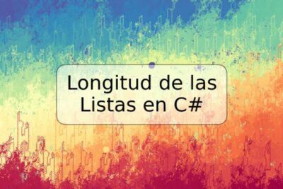 Longitud de las Listas en C#