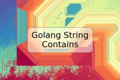 Golang String Contains