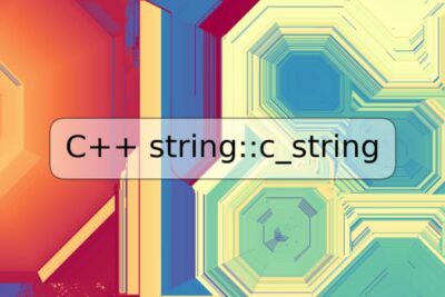 C++ string::c_string