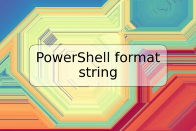 PowerShell format string