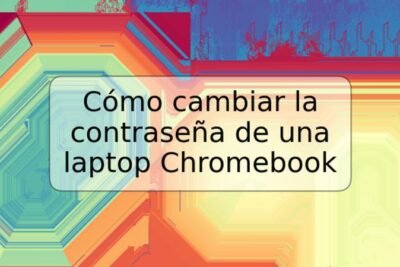 Cómo cambiar la contraseña de una laptop Chromebook