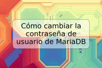 Cómo cambiar la contraseña de usuario de MariaDB
