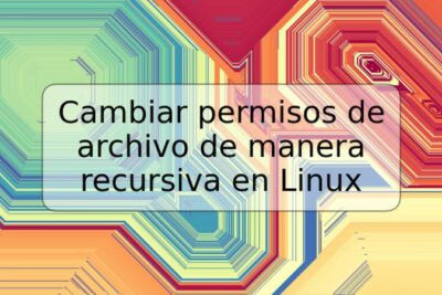 Cambiar permisos de archivo de manera recursiva en Linux
