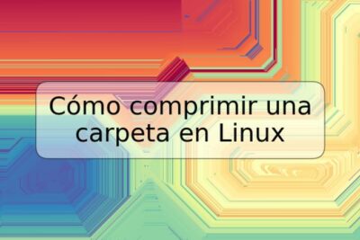 Cómo comprimir una carpeta en Linux