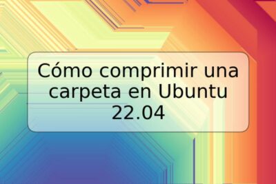 Cómo comprimir una carpeta en Ubuntu 22.04