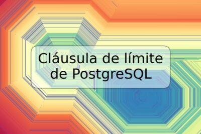Cláusula de límite de PostgreSQL
