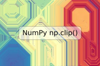 NumPy np.clip()