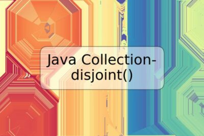 Java Collection-disjoint()