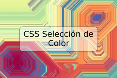 CSS Selección de Color