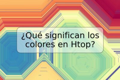 ¿Qué significan los colores en Htop?