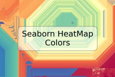 Seaborn HeatMap Colors