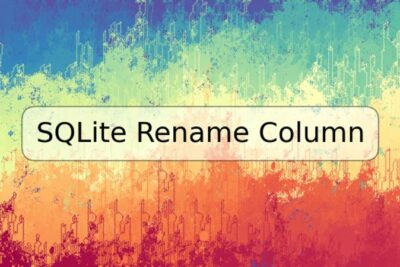 SQLite Rename Column