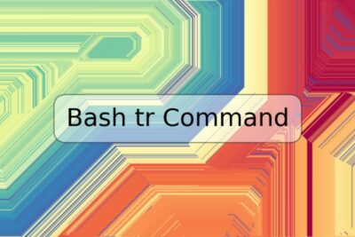 Bash tr Command