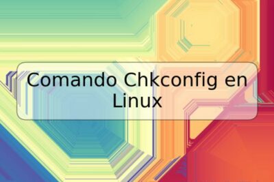 Comando Chkconfig en Linux