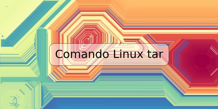 Comando Linux tar