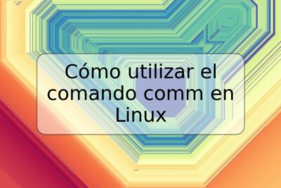Cómo utilizar el comando comm en Linux
