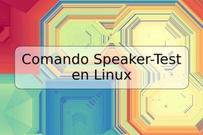 Comando Speaker-Test en Linux
