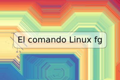 El comando Linux fg