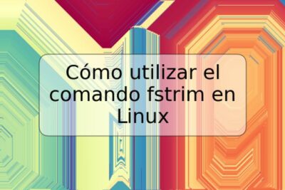 Cómo utilizar el comando fstrim en Linux