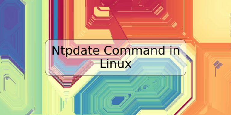 Linux コマンド Ntpdate – Ntp 時刻合わせ コマンド – INHEPO