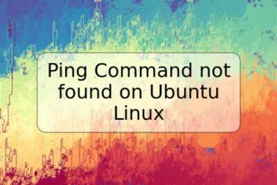 Ping Command not found on Ubuntu Linux