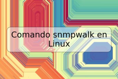 Comando snmpwalk en Linux