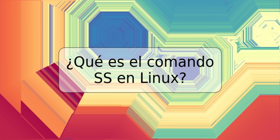 ¿Qué es el comando SS en Linux?