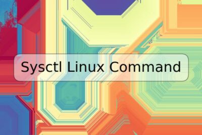 Sysctl Linux Command