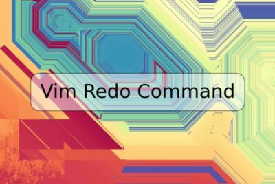 Vim Redo Command