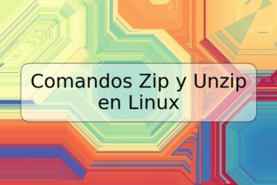 Comandos Zip y Unzip en Linux