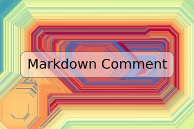 Markdown Comment